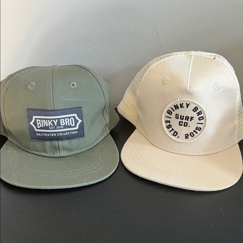 Binky Bro Kids Hat - Olive and Cream